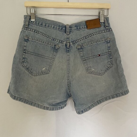 Tommy Hilfiger Denim High-Waisted Womens Jean Shorts Size 8 15.5 Inseam 4 - Picture 6 of 7